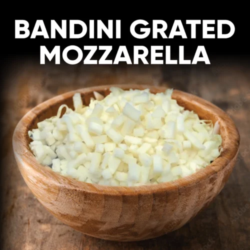 Mozzarella grated, Bandini
