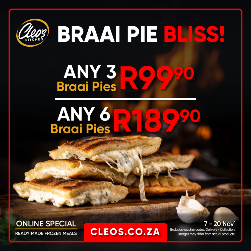 Any 6 Garlic Braai Pies