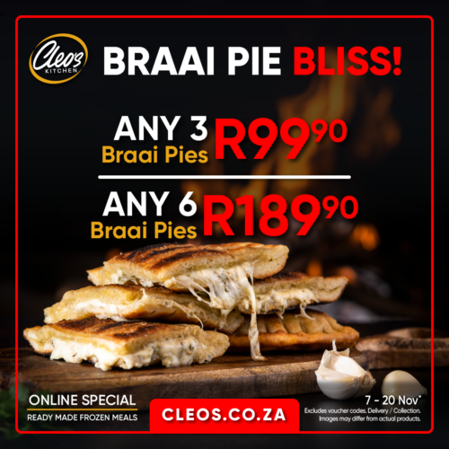 Any 6 Garlic Braai Pies