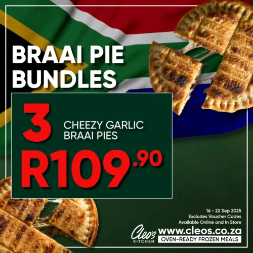 3 Garlic Braai Pies