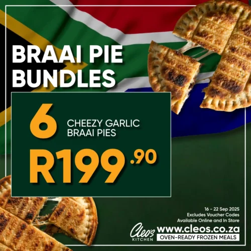 6 Garlic Braai Pies