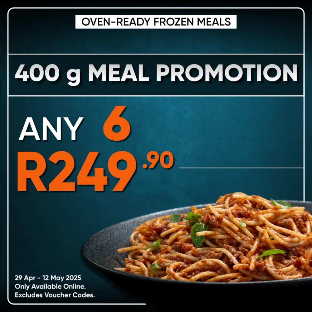 Any 6 x 400 g Pasta Meals