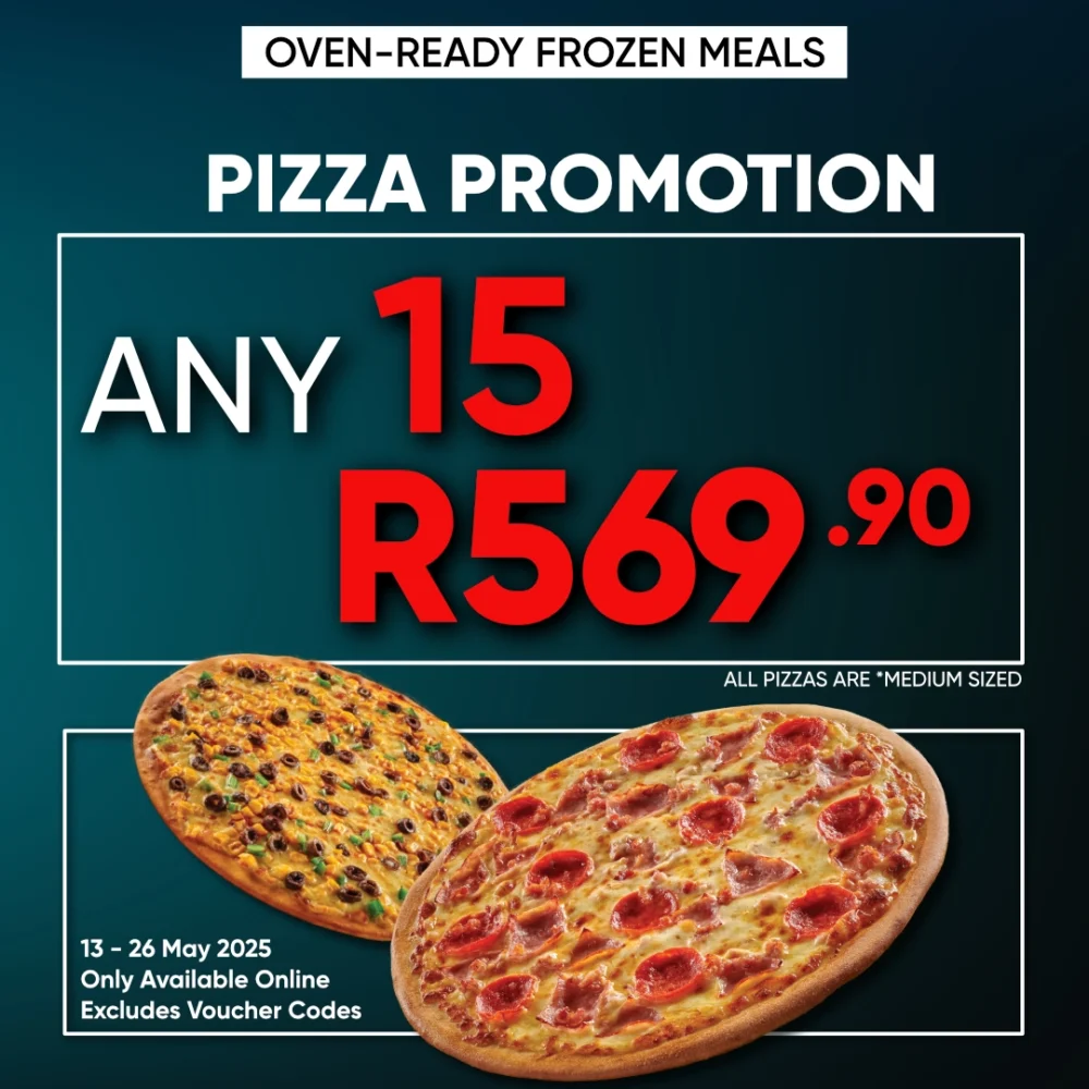 Any 15 Pizzas