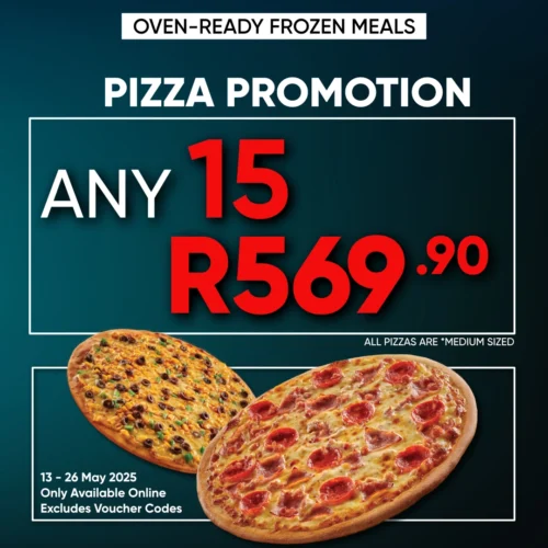 Any 15 Pizzas