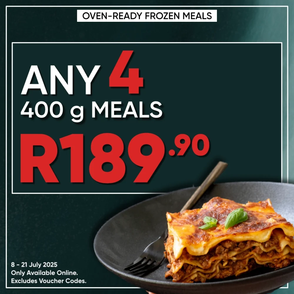 Any 4 x 400 g Pasta Meals