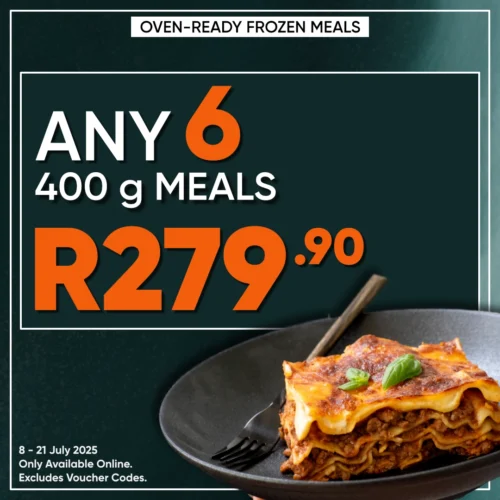 Any 6 x 400 g Pasta Meals