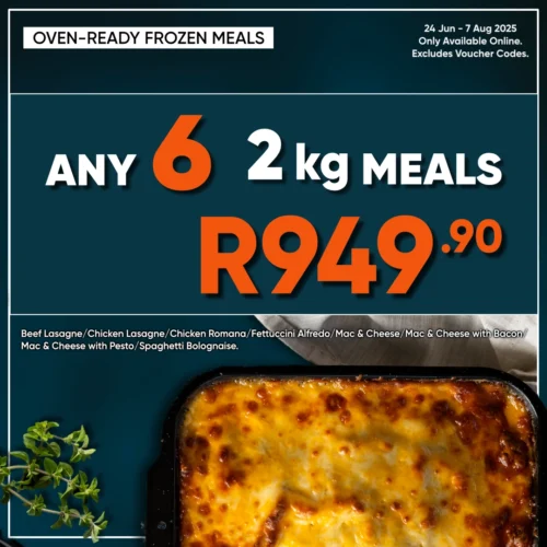 Any 6 x 2 kg Meal Bundle!