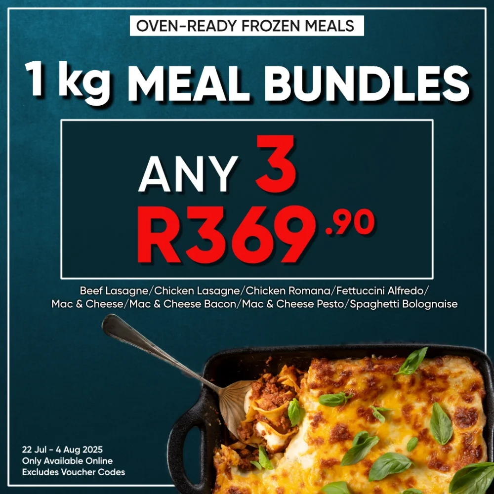 Any 3 x 1 kg Meal Bundle!