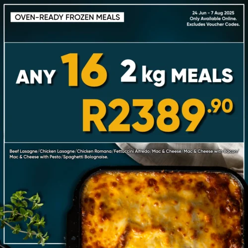 Any 16 x 2 kg Meal Bundle!