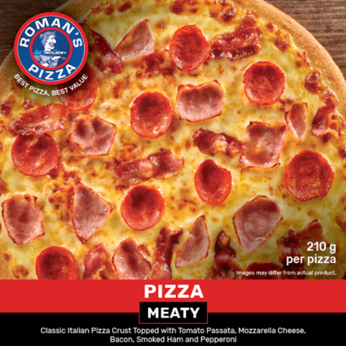 Romans Frozen Meaty Pizza - 18 cm