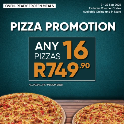 Any 16 Pizzas