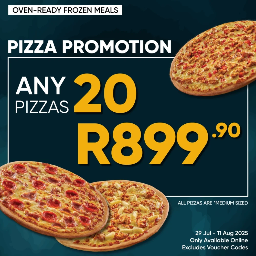Any 20 Pizzas