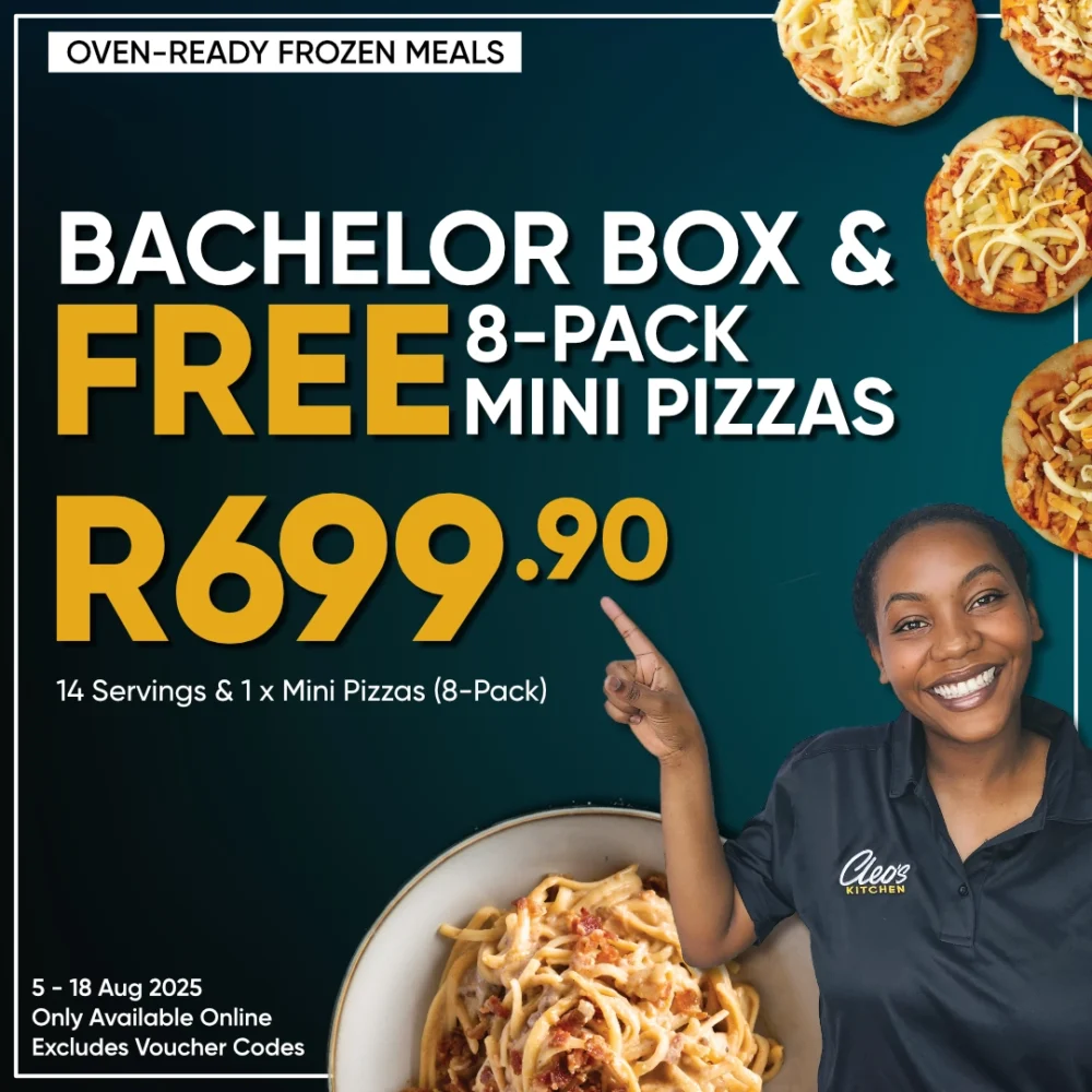 Bachelor Box + FREE 8-pack Mini Pizzas