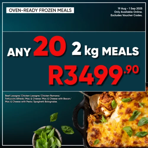 Any 20 x 2 kg Meal Bundle!
