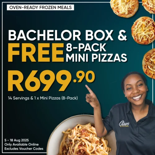 Bachelor Box + FREE 8-pack Mini Pizzas
