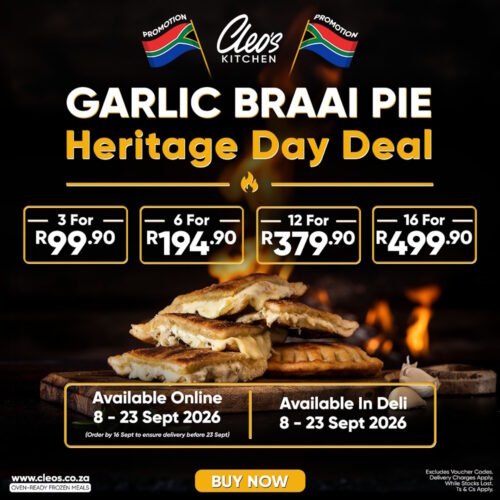 3 Garlic Braai Pies