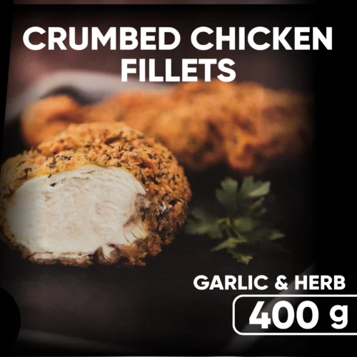 Crumbed Chicken Fillets - Garlic and Herb (400 g)