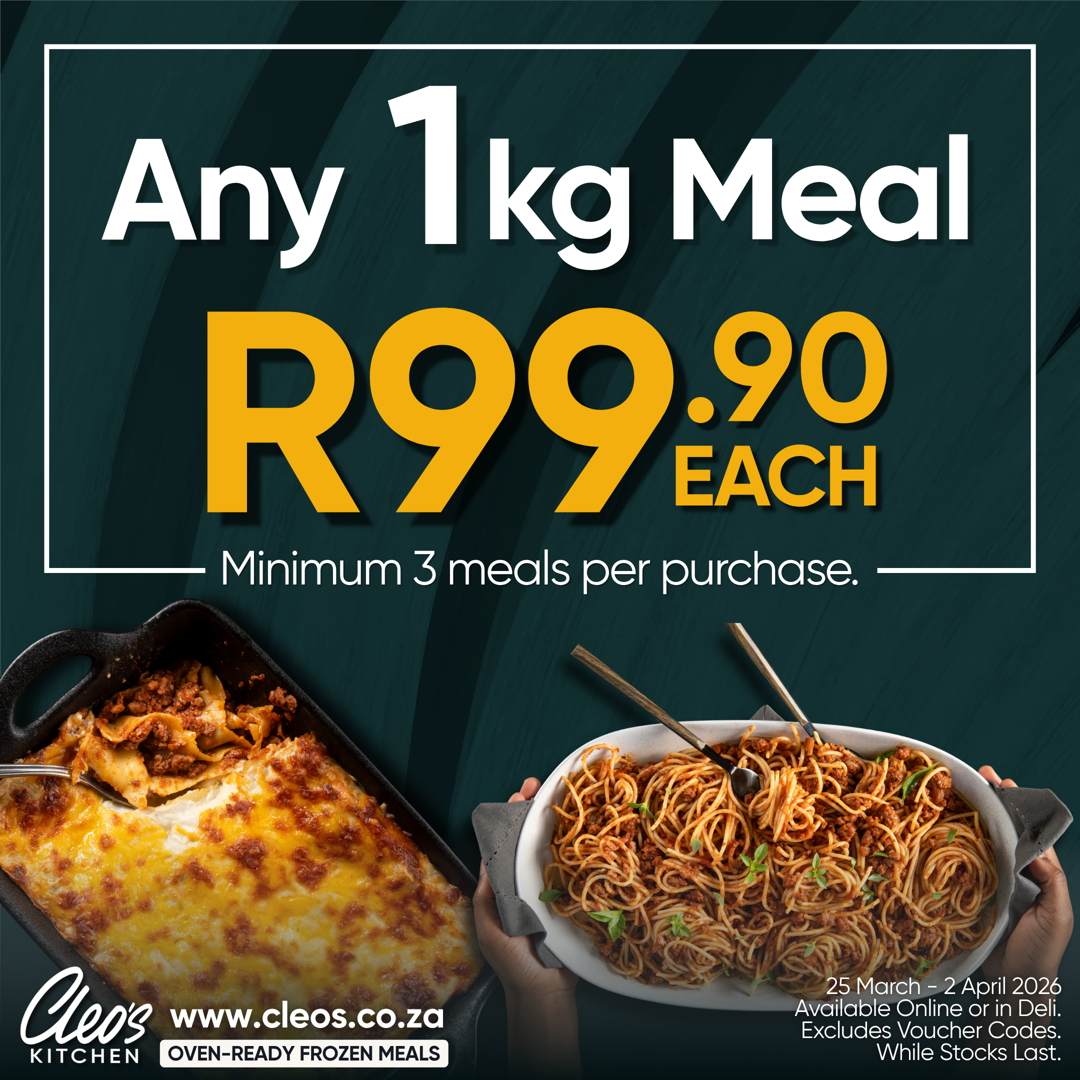 1 kg Meals - R99.90 each
