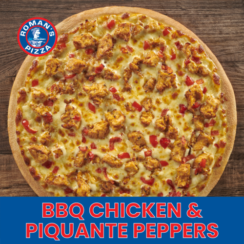 Romans Frozen BBQ Chicken & Piquanté Peppers Pizza