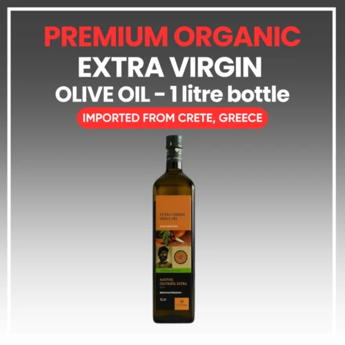Premium Organic Extra Virgin Olive Oil - 1 litre bottle