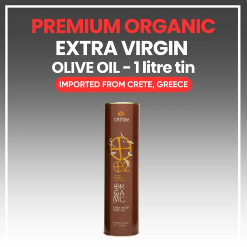 Premium Organic Extra Virgin Olive Oil - 1 litre tin