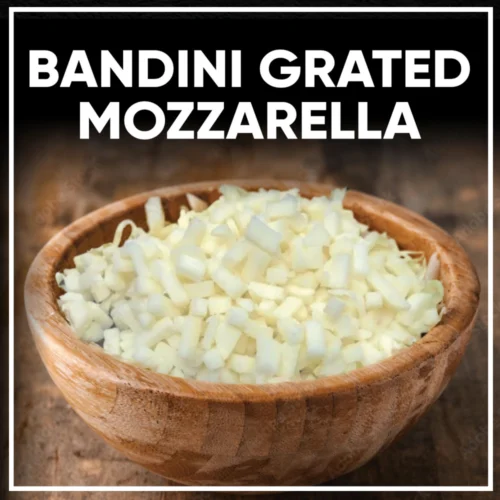 Mozzarella grated, Bandini