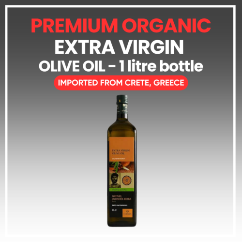 Premium Organic Extra Virgin Olive Oil - 1 litre bottle