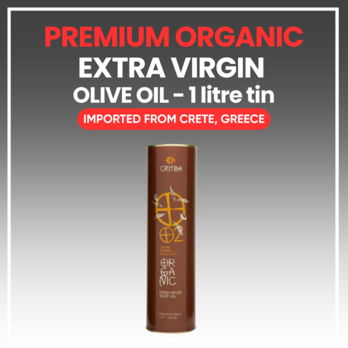 Premium Organic Extra Virgin Olive Oil - 1 litre tin